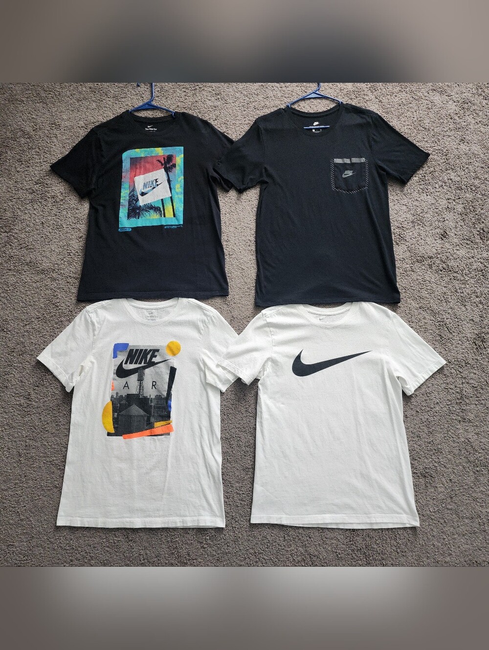 Nike Men’s T-Shirts- Black & White